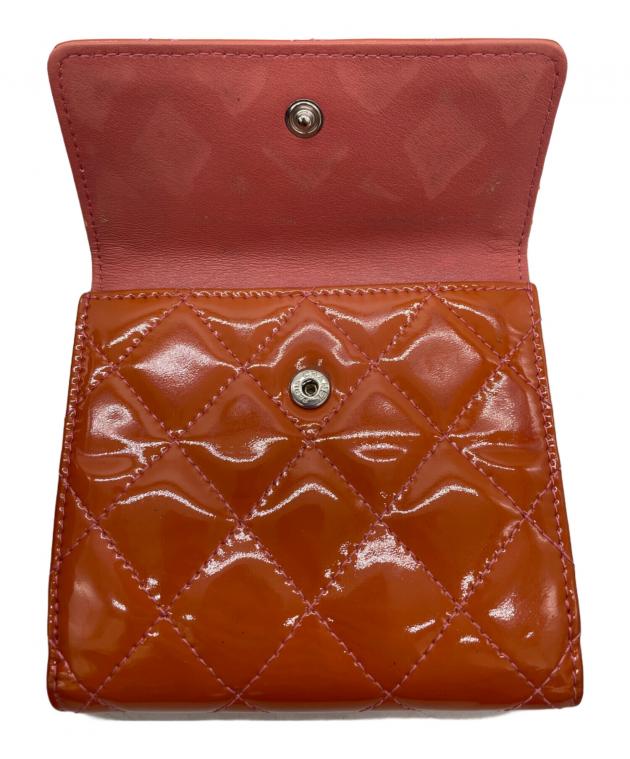 シャネル マトラッセ  財布  限定オレンジ！ CHANEL（シャネル） （未使用 展示品）シャネル マトラッセ ココマーク