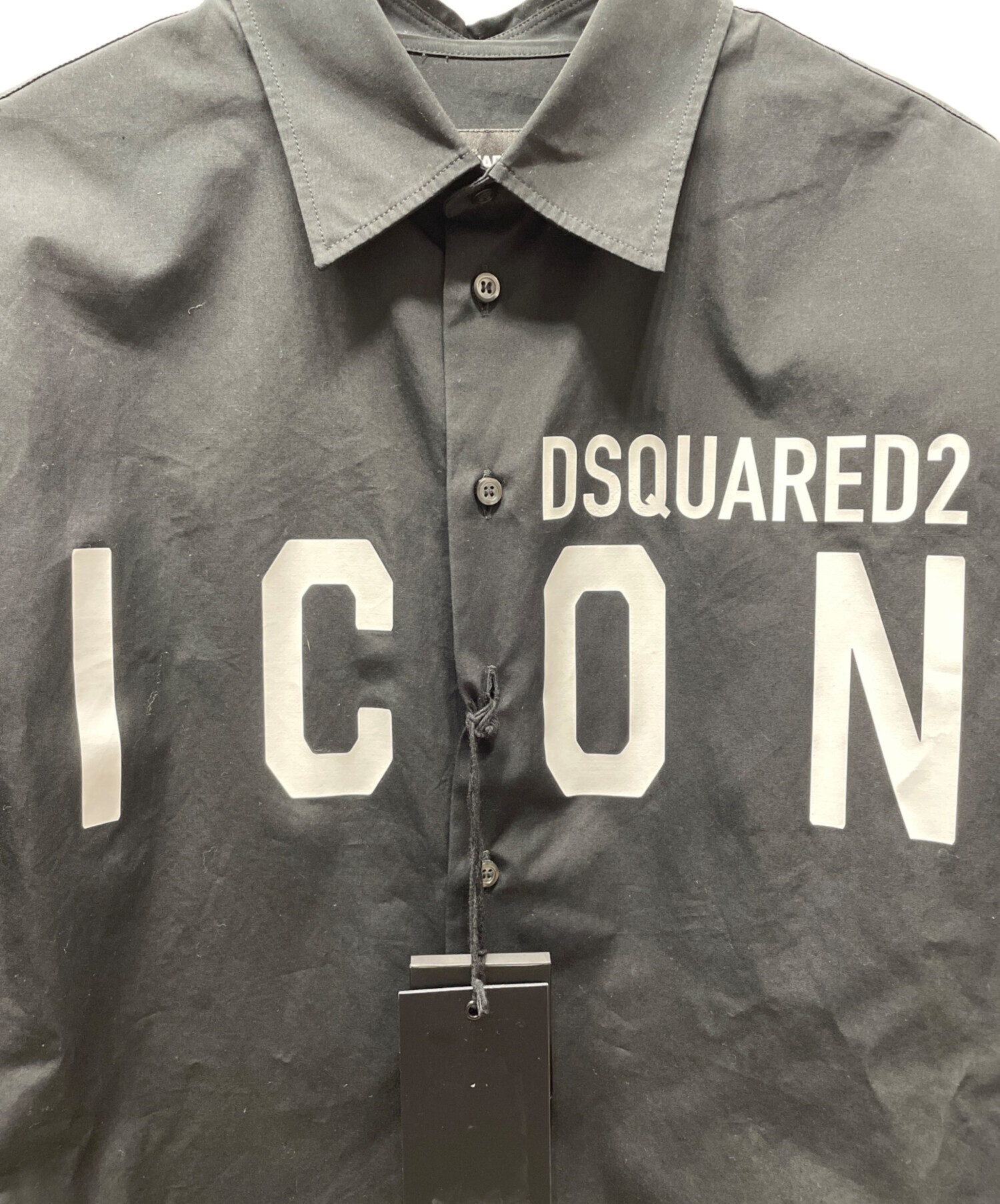 中古・古着通販】DSQUARED2 (ディースクエアード) 長袖シャツ ブラック