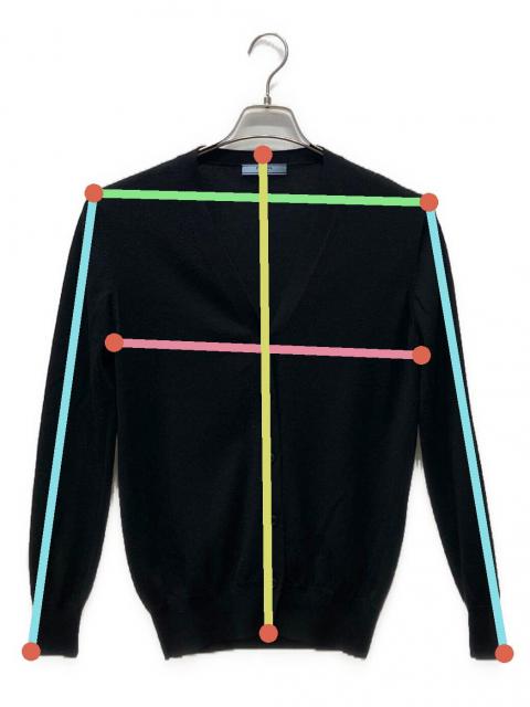 中古・古着通販】PRADA (プラダ) ウールハイゲージVネックニット