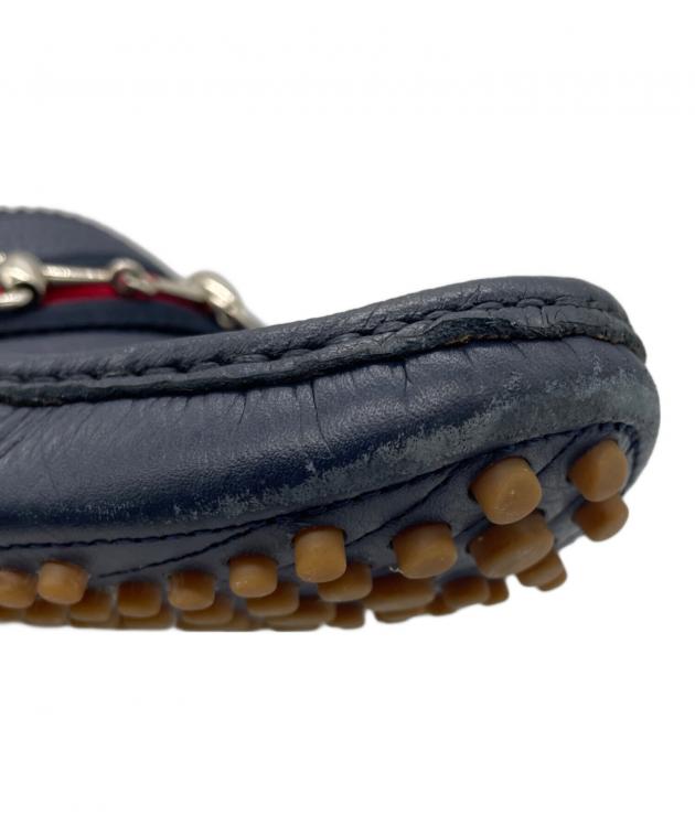 中古・古着通販】GUCCI (グッチ) ドライビングシューズ ネイビー
