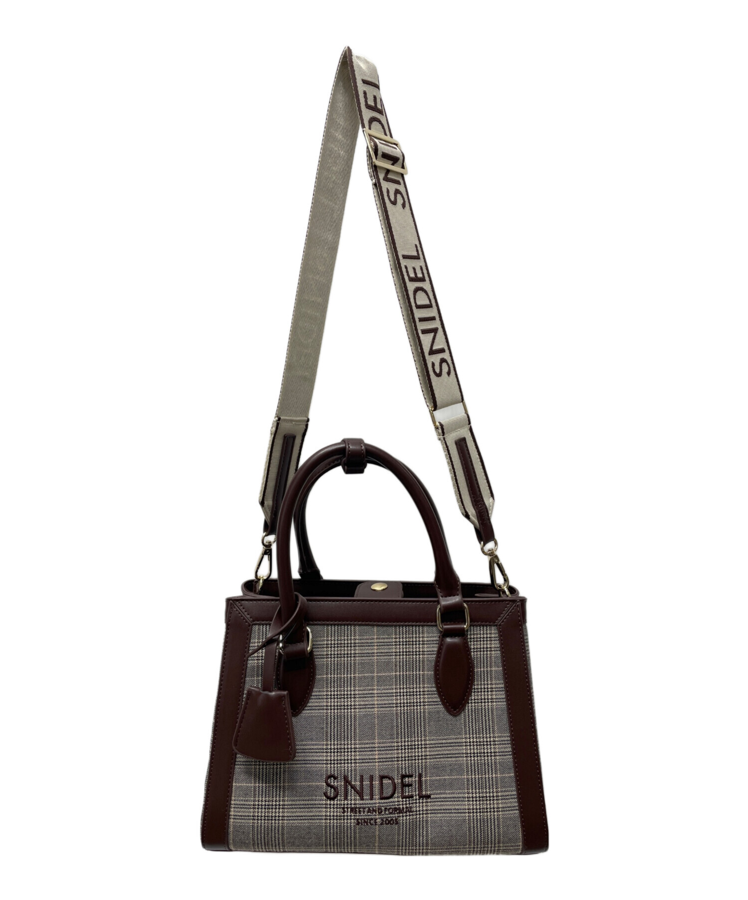 SNIDEL ブラウン ショルダーバッグ 中古・古着通販】Snidel (スナイデル) ショルダーバッグ ブラウン