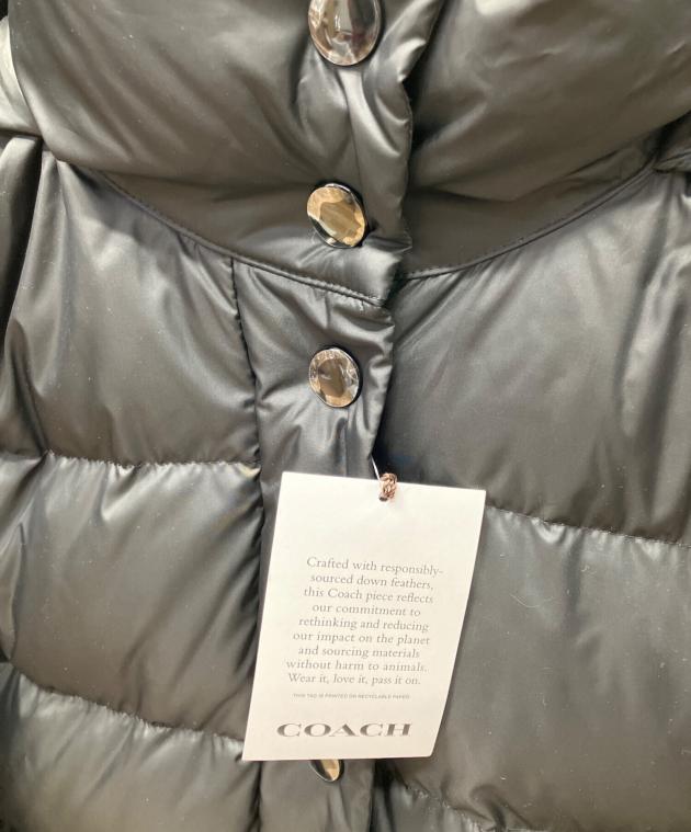 中古・古着通販】COACH (コーチ) ダウンコート ブラック サイズ:S