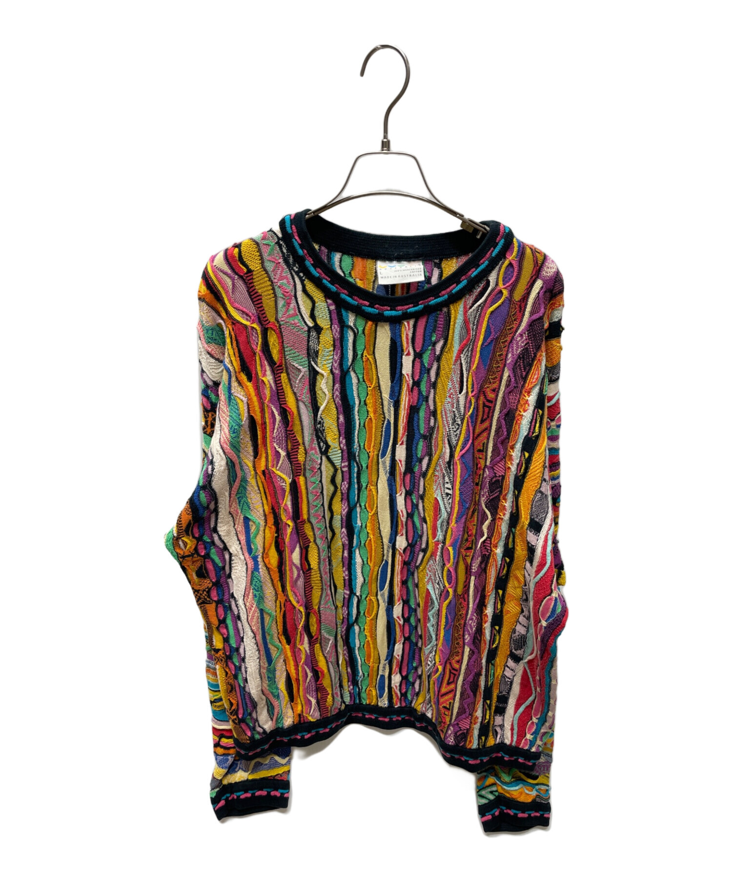 中古・古着通販】Coogi (クージー) 厚手ニット マルチカラー サイズ:L