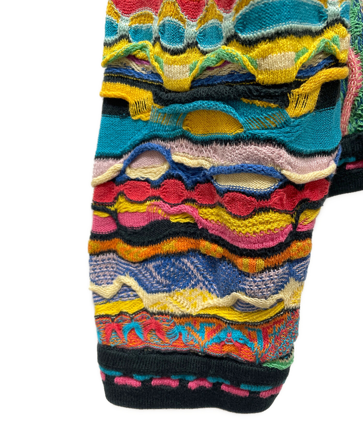 中古・古着通販】Coogi (クージー) 厚手ニット マルチカラー サイズ:L