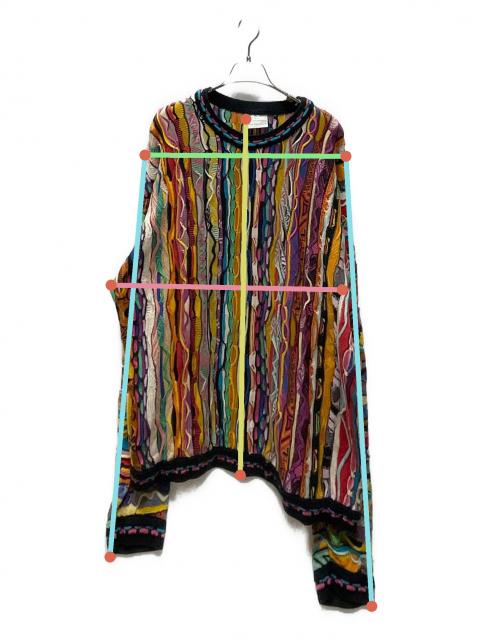 中古・古着通販】Coogi (クージー) 厚手ニット マルチカラー サイズ:L