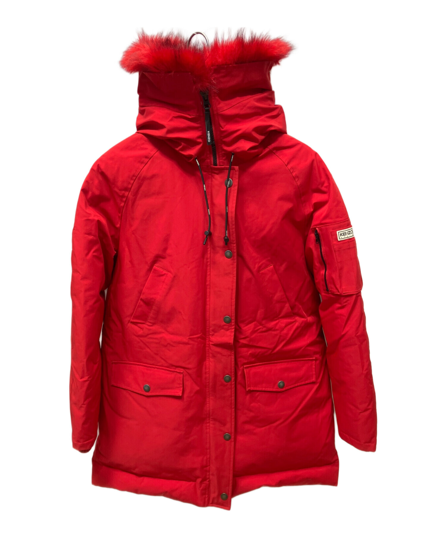 中古・古着通販】KENZO (ケンゾー) ファー付ダウンジャケット ブラック