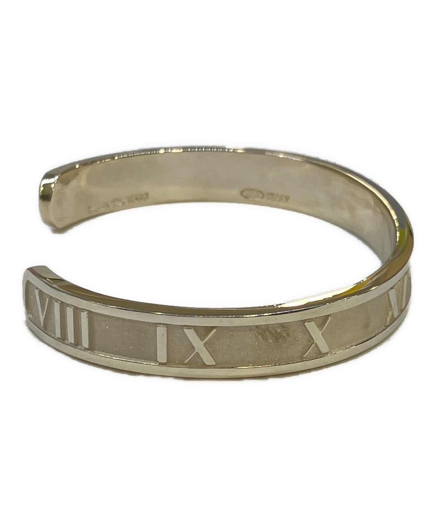 リン⭐︎Tiffany & Co. シルバー&ゴールドバングル TIFFANY&Co.（ティファニー） 新品同様 フックアンドアイ バングル