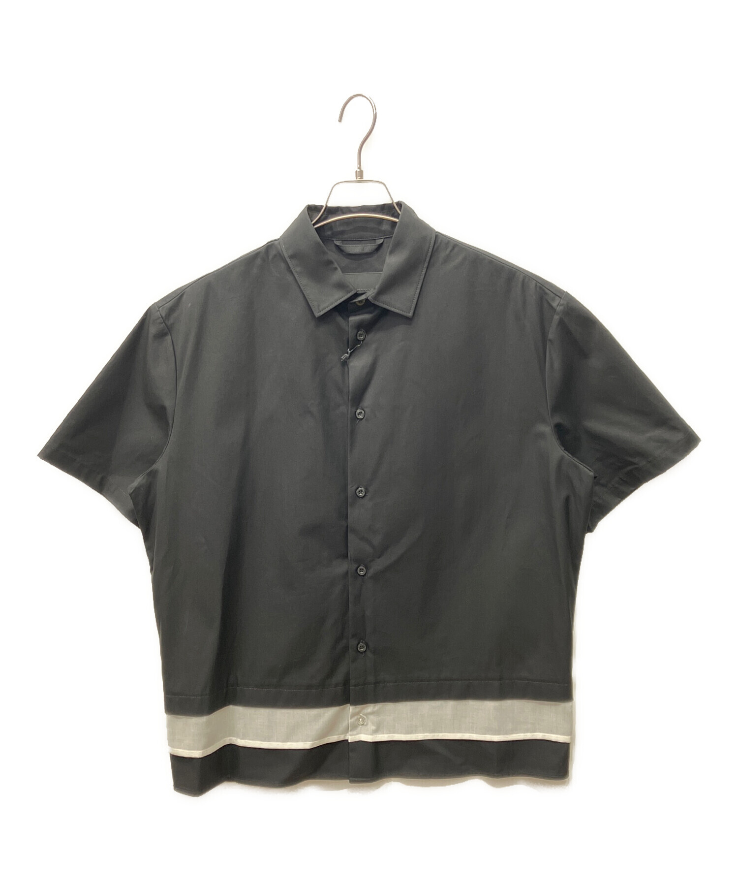 中古・古着通販】NEIL BARRETT (ニールバレット) 半袖シャツ ブラック