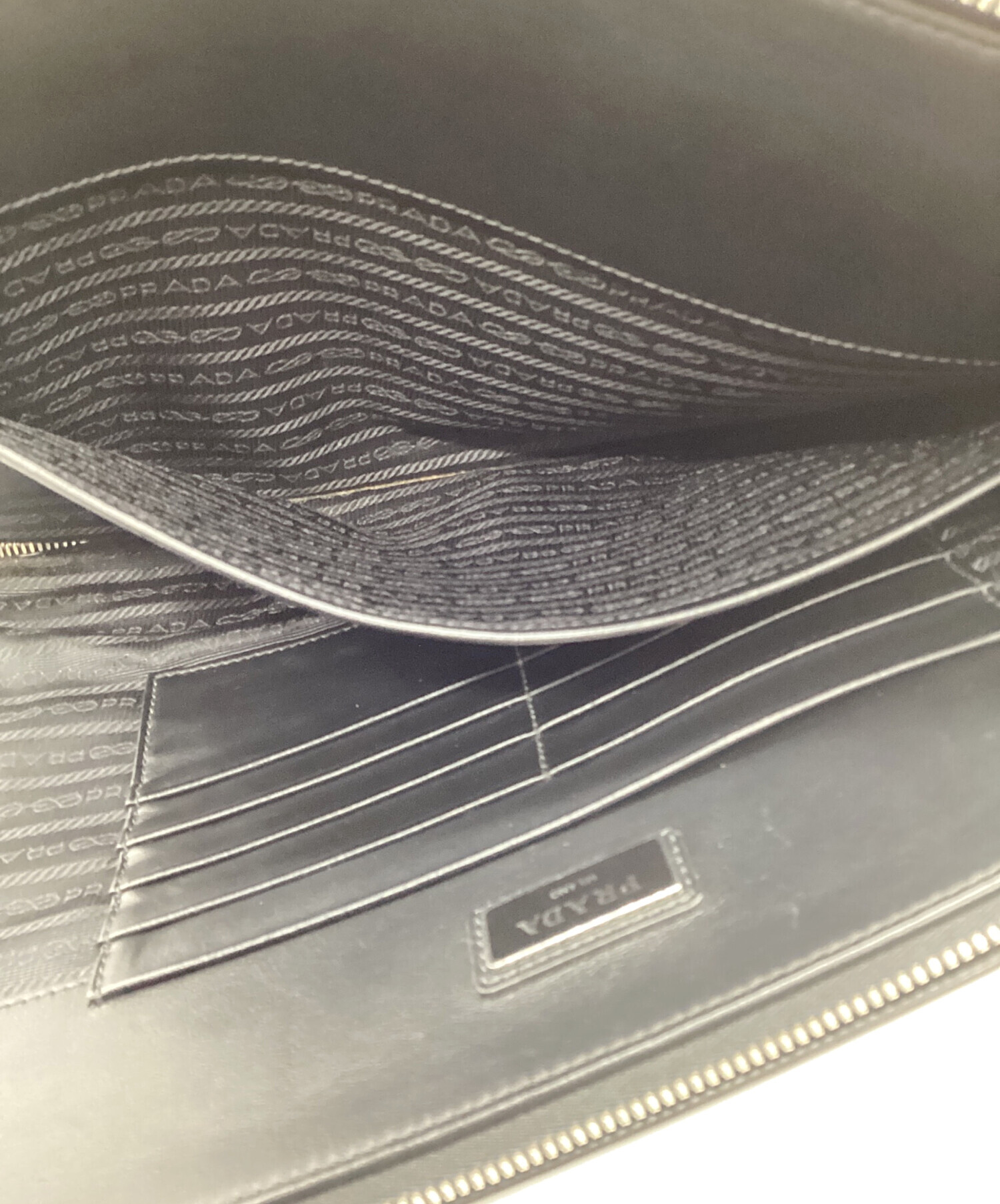 中古・古着通販】PRADA (プラダ) クラッチバッグ ブラック｜ブランド