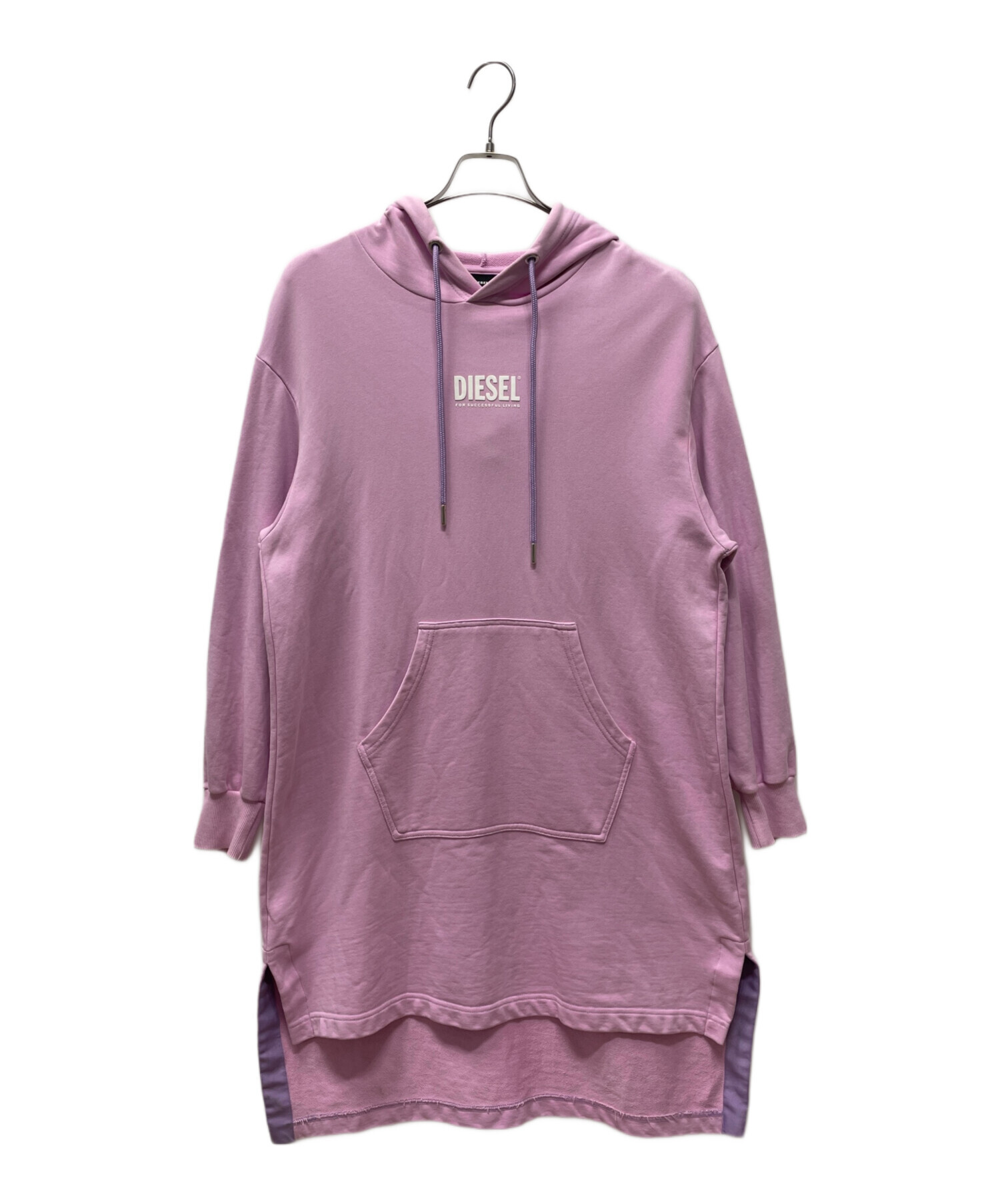 中古・古着通販】DIESEL (ディーゼル) フーディーワンピース ピンク