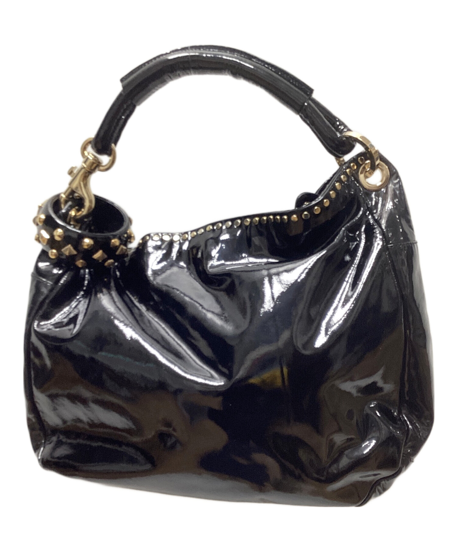 中古・古着通販】JIMMY CHOO (ジミーチュウ) スカイバッグ ブラック 