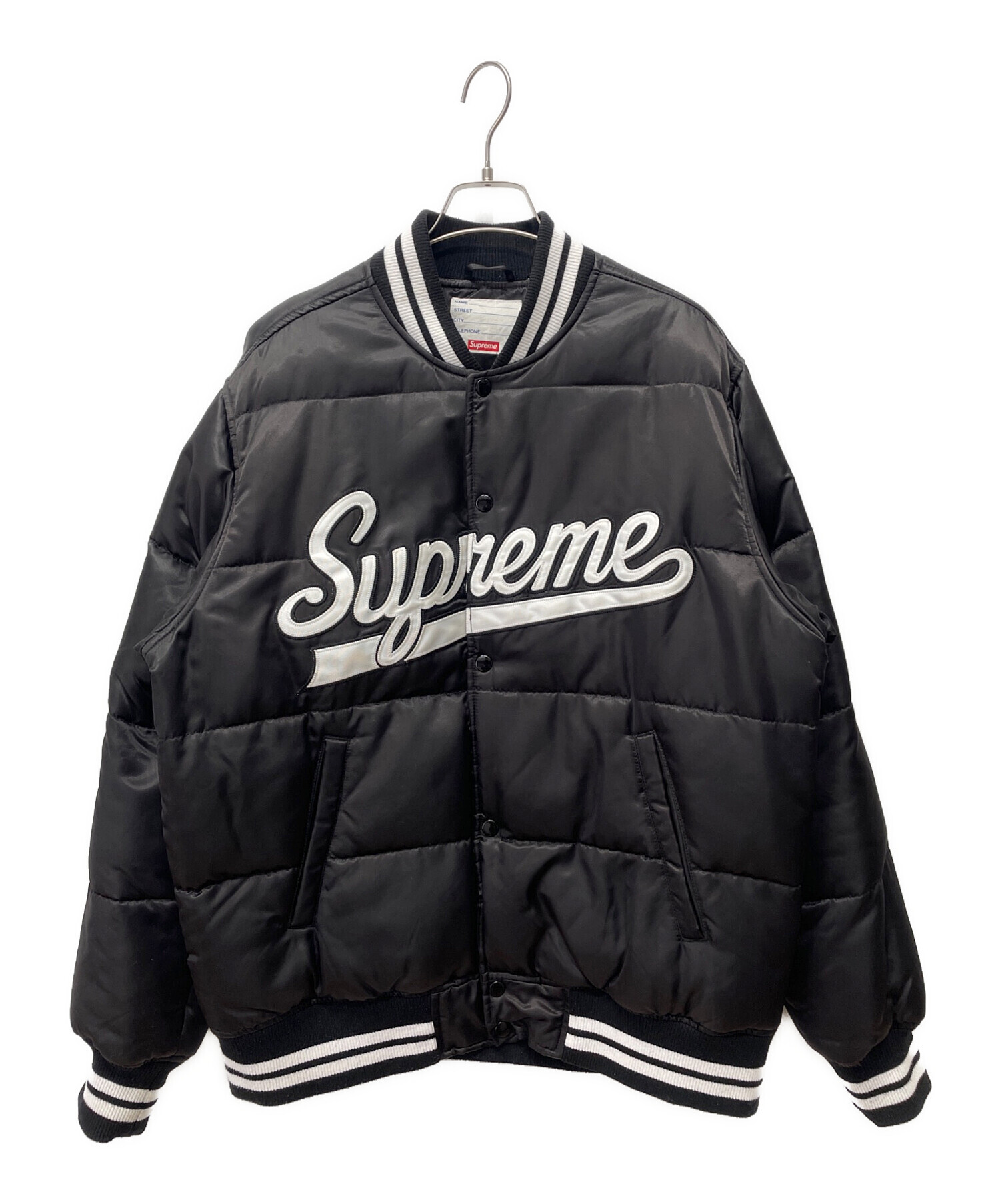 中古・古着通販】SUPREME (シュプリーム) SCRIPT VARSITY PUFFY JACKET 
