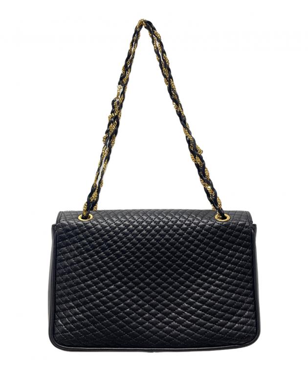 中古・古着通販】BALLY (バリー) チェーンショルダーバッグ ブラック