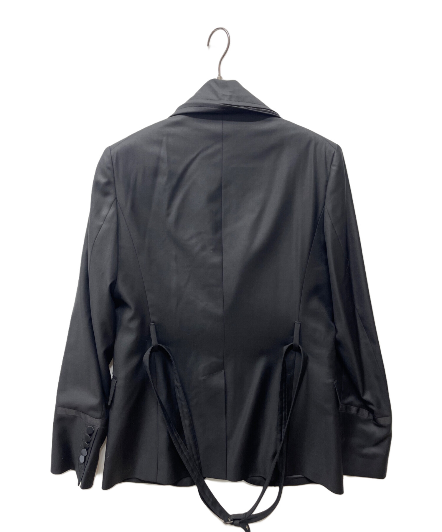 John Galliano テーラードジャケット ブラック サイズ50 中古・古着通販】JOHN GALLIANO (ジョンガリアーノ) テーラード