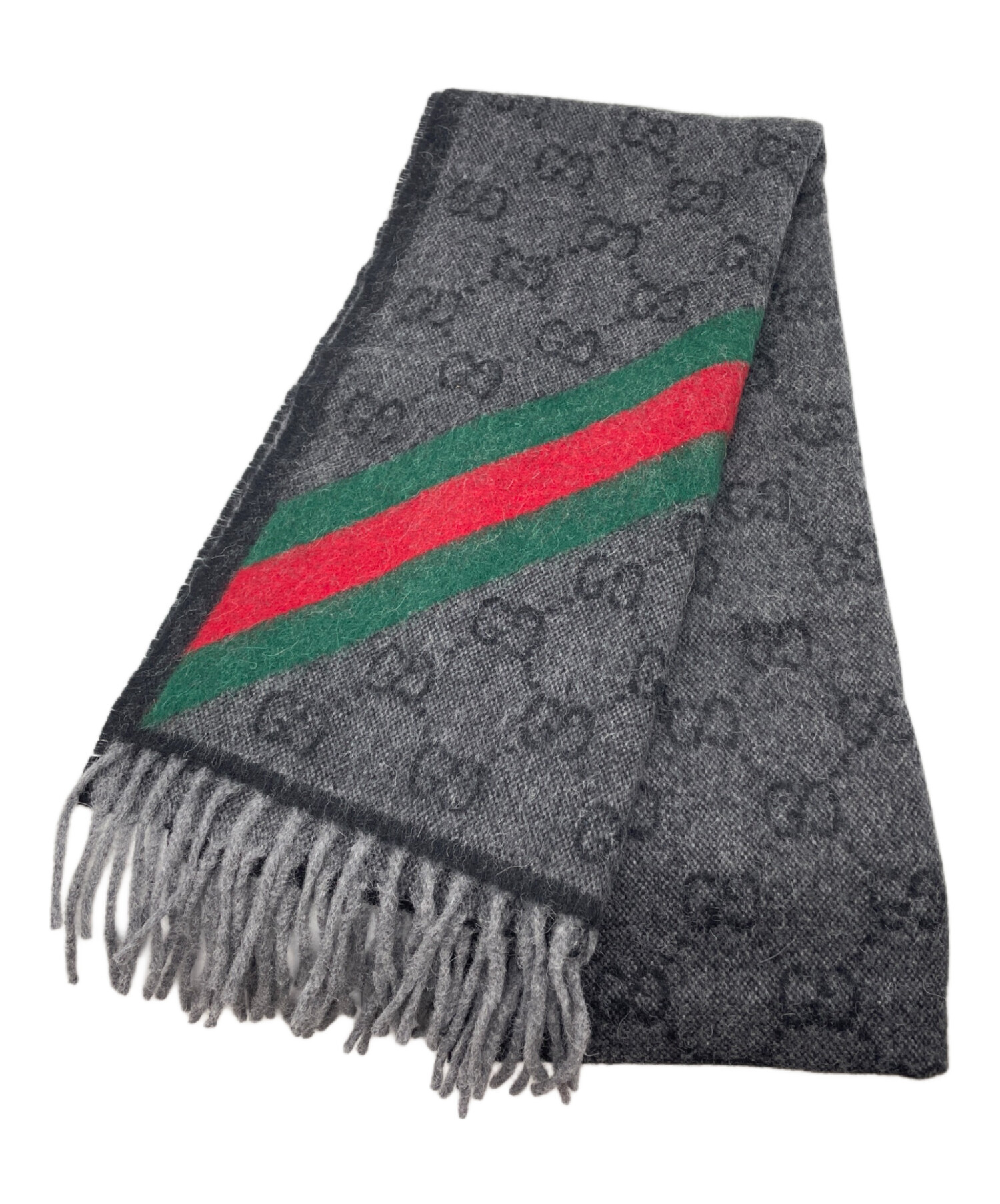 中古・古着通販】GUCCI (グッチ) マフラー ブラック｜ブランド・古着