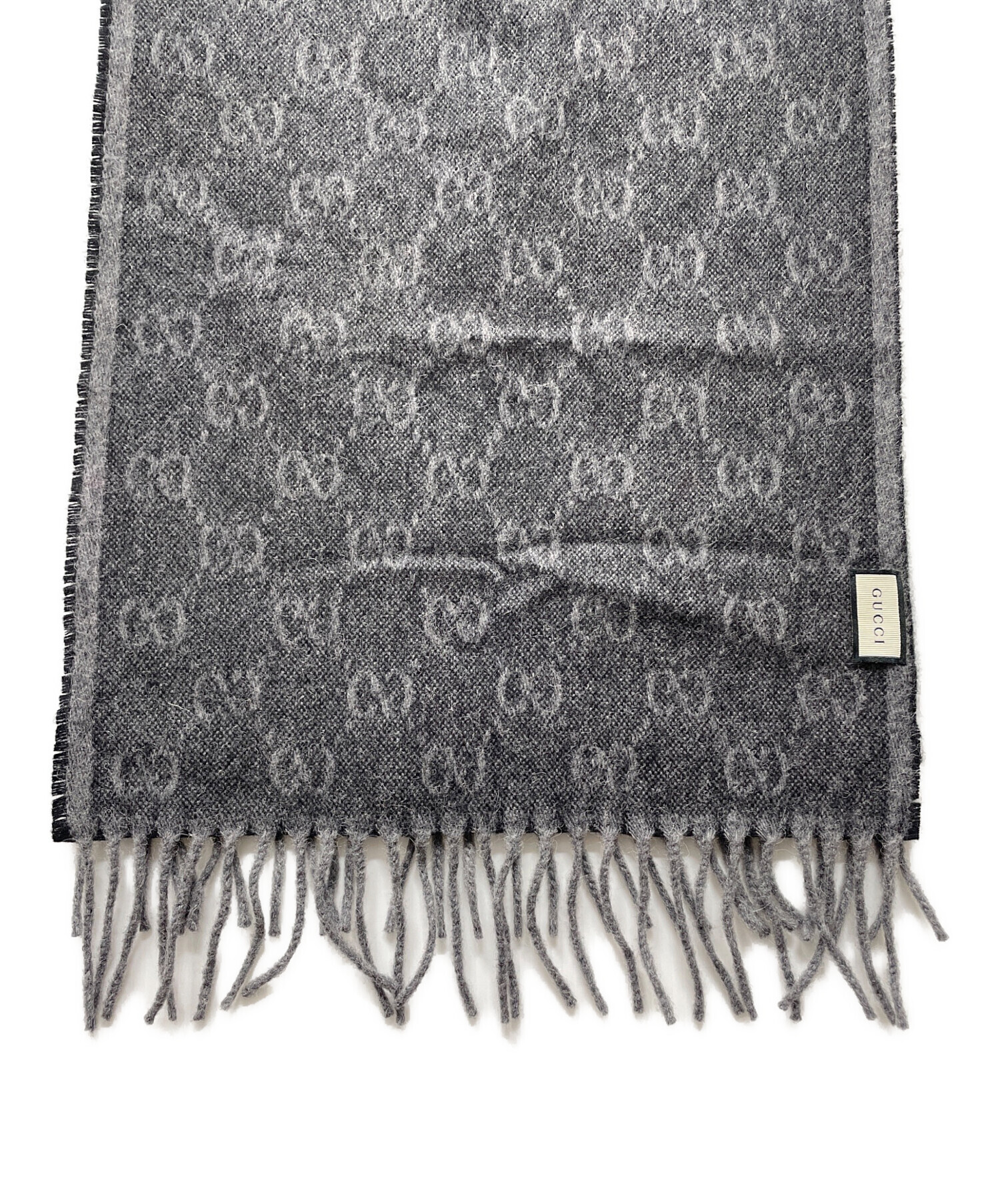 中古・古着通販】GUCCI (グッチ) マフラー ブラック｜ブランド・古着