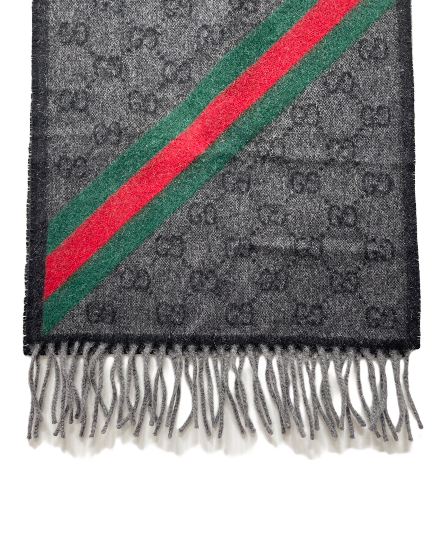 中古・古着通販】GUCCI (グッチ) マフラー ブラック｜ブランド・古着
