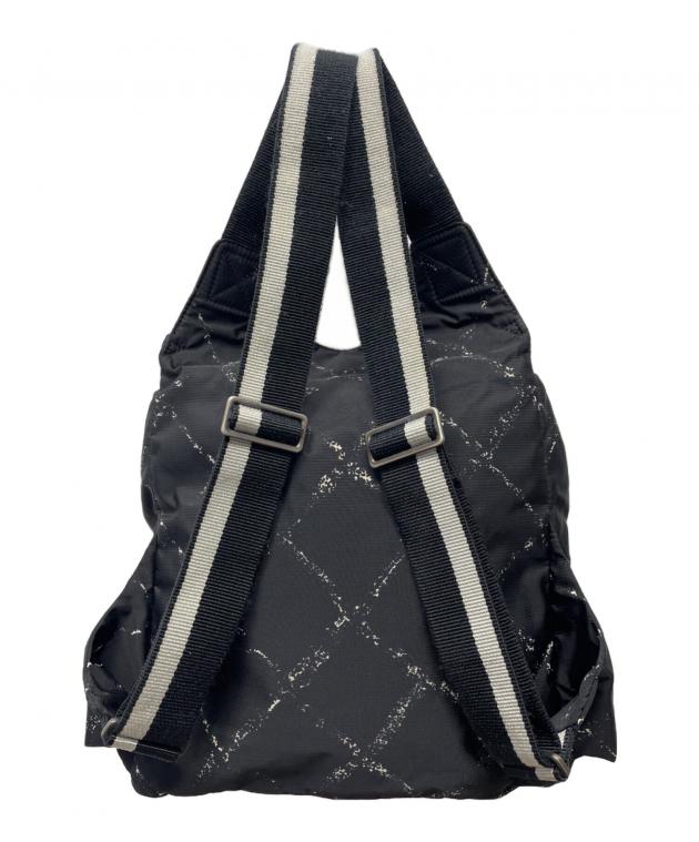 CHANEL 旧トラベルライン バックパック ブラック 中古・古着通販】CHANEL (シャネル) 旧トラベルライン ブラック