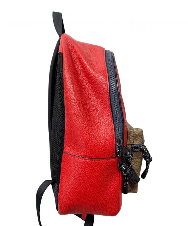 中古・古着通販】COACH (コーチ) Disney (ディズニー) リュック レッド