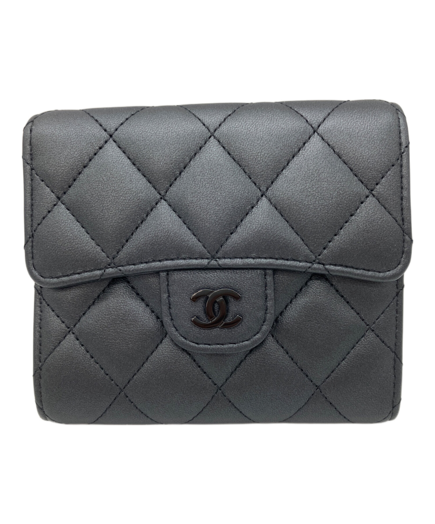 中古・古着通販】CHANEL (シャネル) SO BLACK コンパクトウォレット 