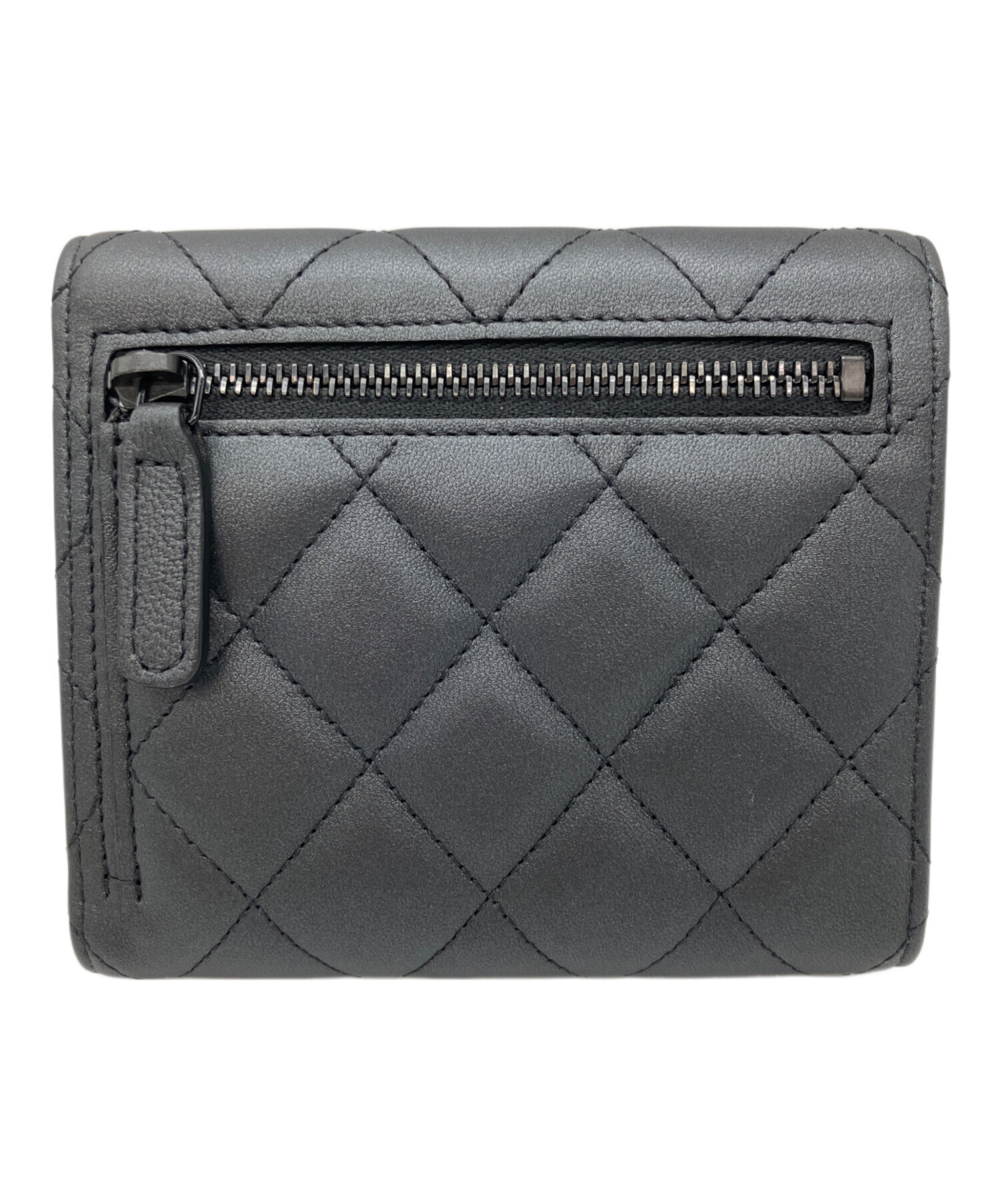 中古・古着通販】CHANEL (シャネル) SO BLACK コンパクトウォレット