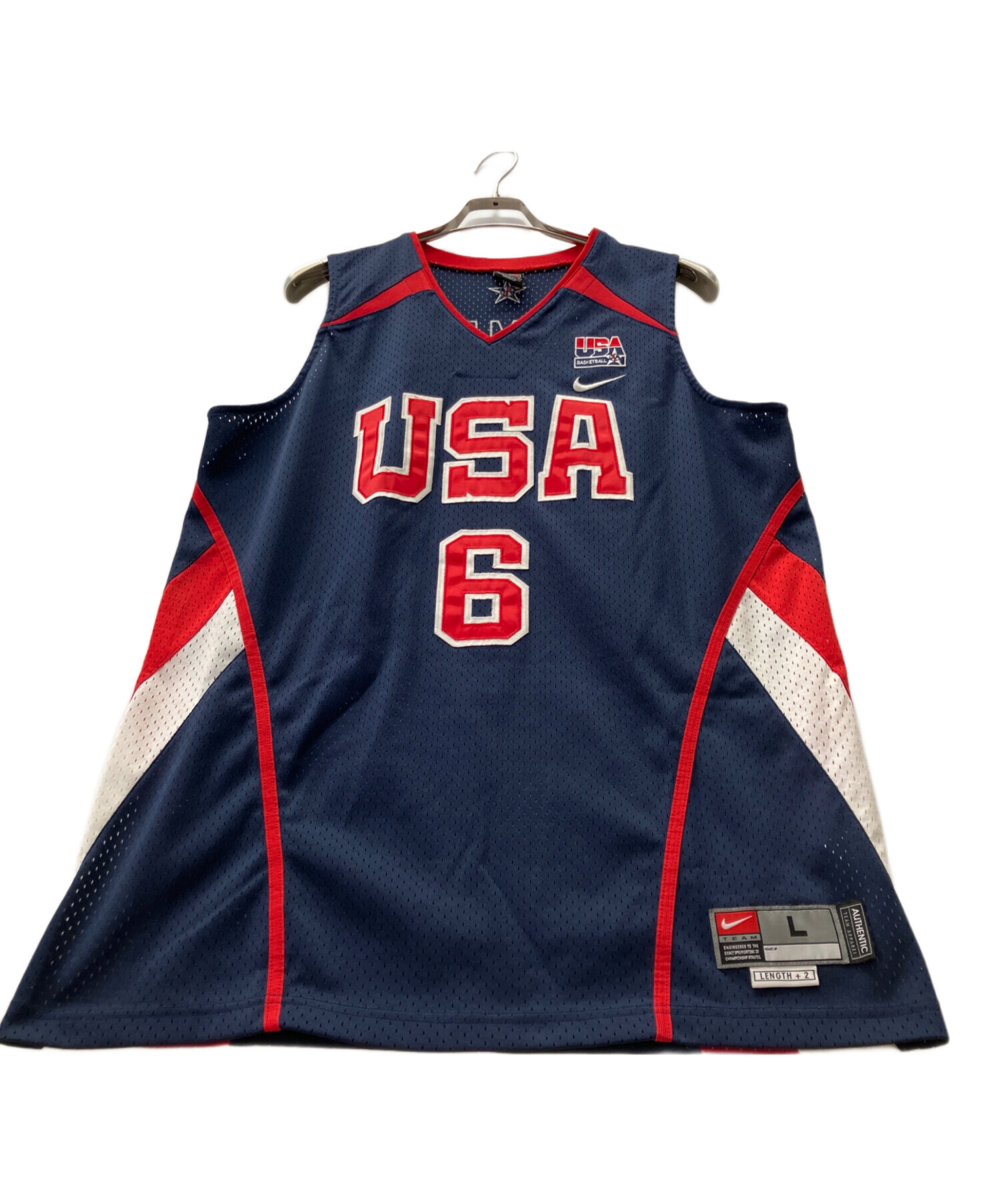 2006年オリンピック アメリカ代表ユニフォーム レブロンジェームズ Lサイズ 中古・古着通販】Champion (チャンピオン) 2006年オリンピック