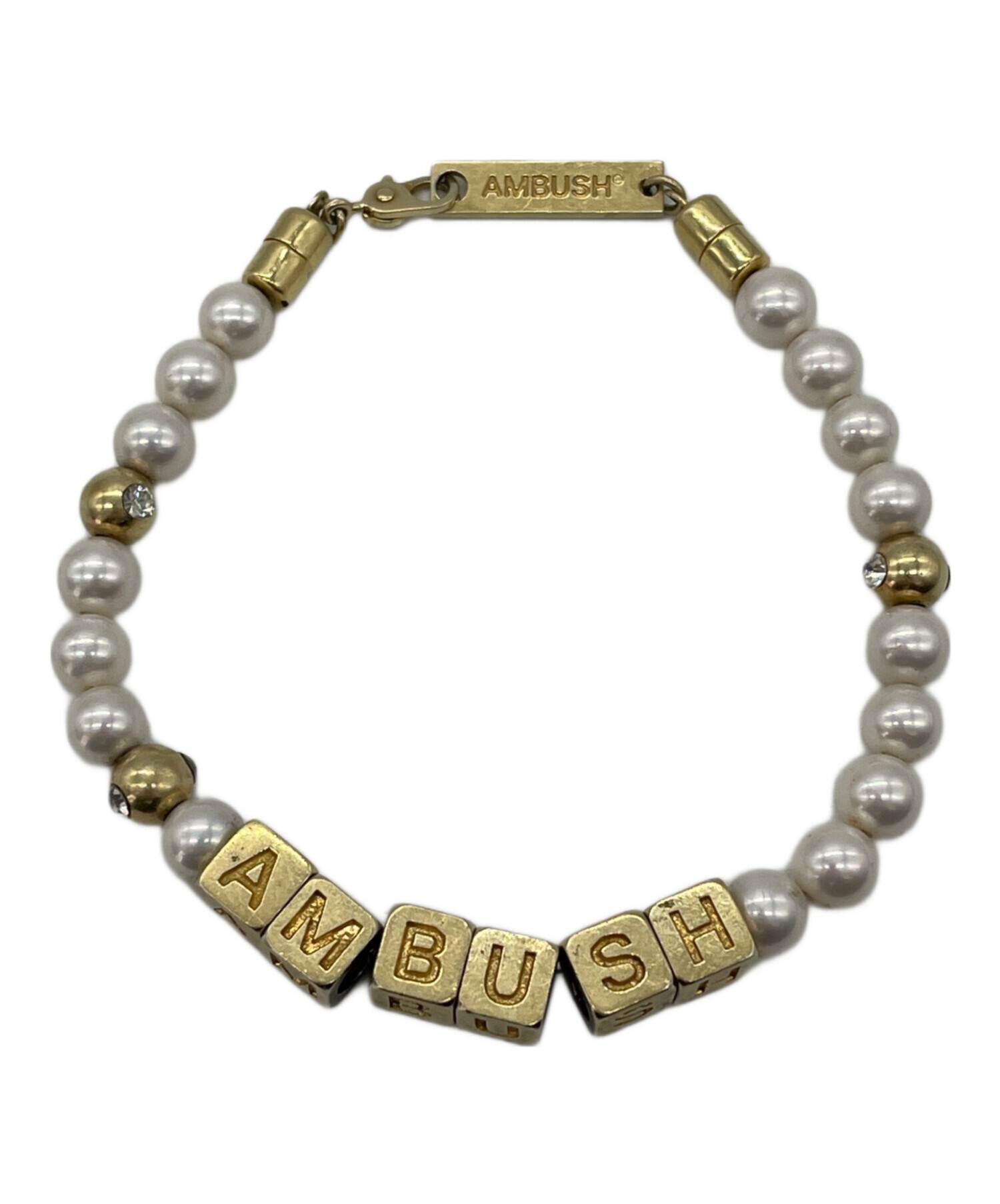 中古・古着通販】AMBUSH (アンブッシュ) Pearl Letter Block Bracelet