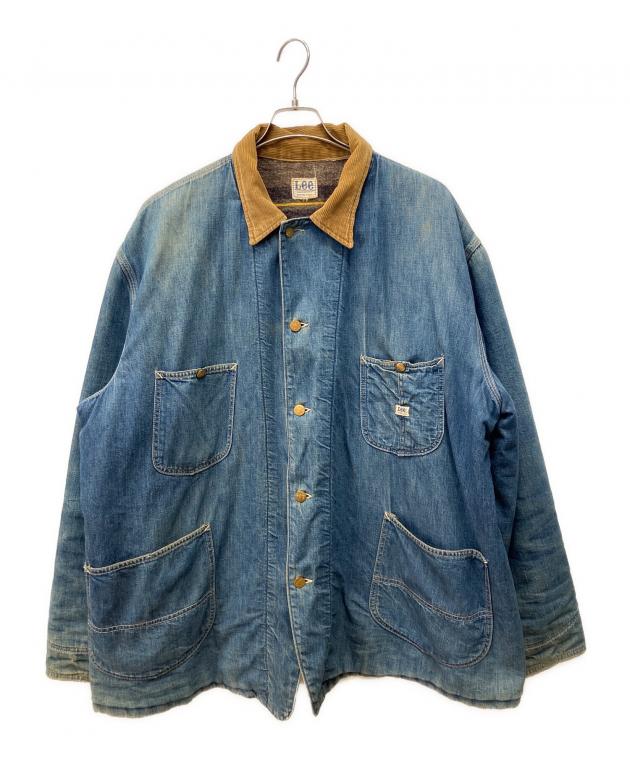 Lee 真紺　 カバーオール　インディゴ 古着 50s USA製 Lee 91-J Jelt Denim 真紺 インディゴ デニム ワーク