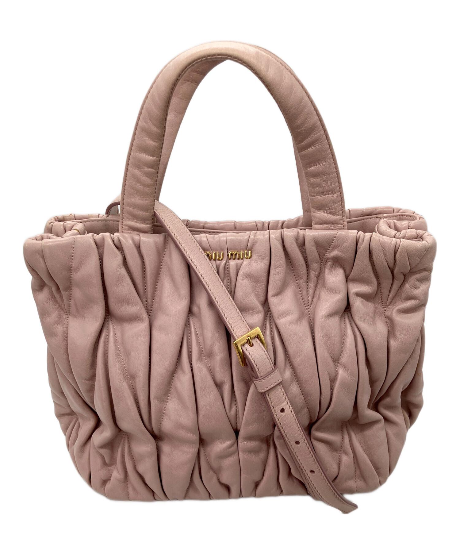 中古・古着通販】MIU MIU (ミュウミュウ) マテラッセ ピンク｜ブランド 