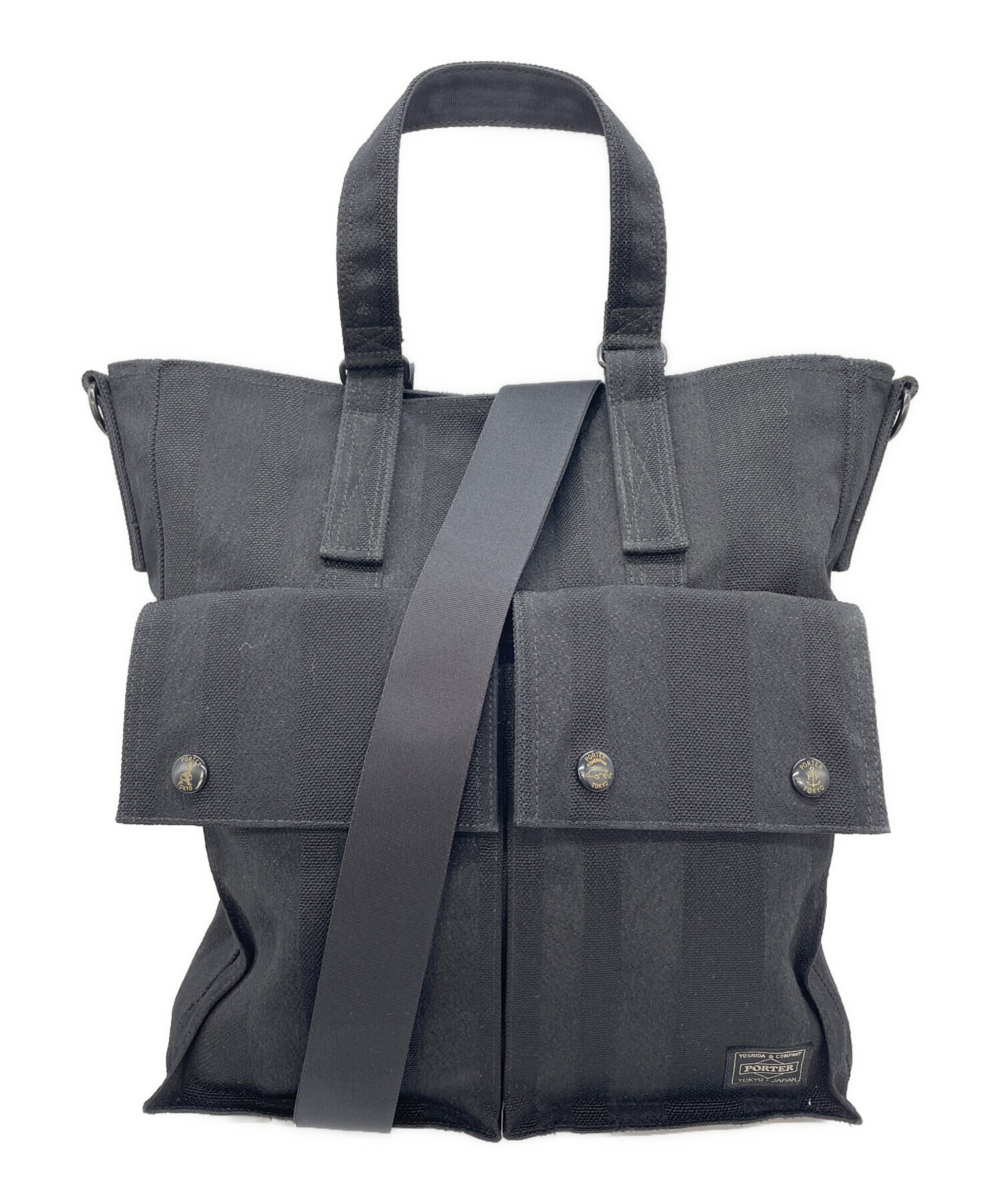 中古・古着通販】PORTER (ポーター) 2WAYバッグ ブラック｜ブランド