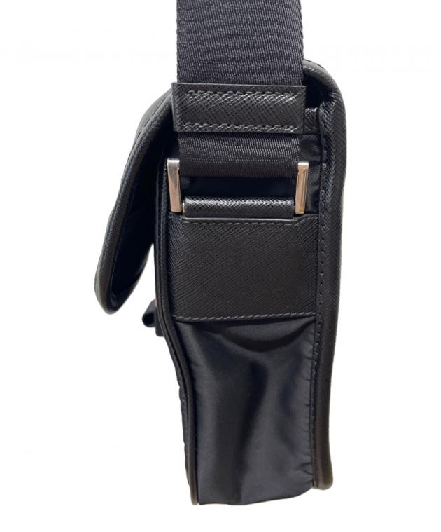 中古・古着通販】PRADA (プラダ) ナイロンショルダーバッグ ブラック