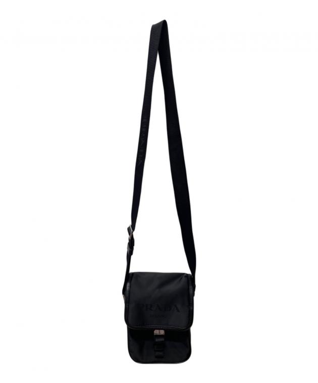 中古・古着通販】PRADA (プラダ) ナイロンショルダーバッグ ブラック