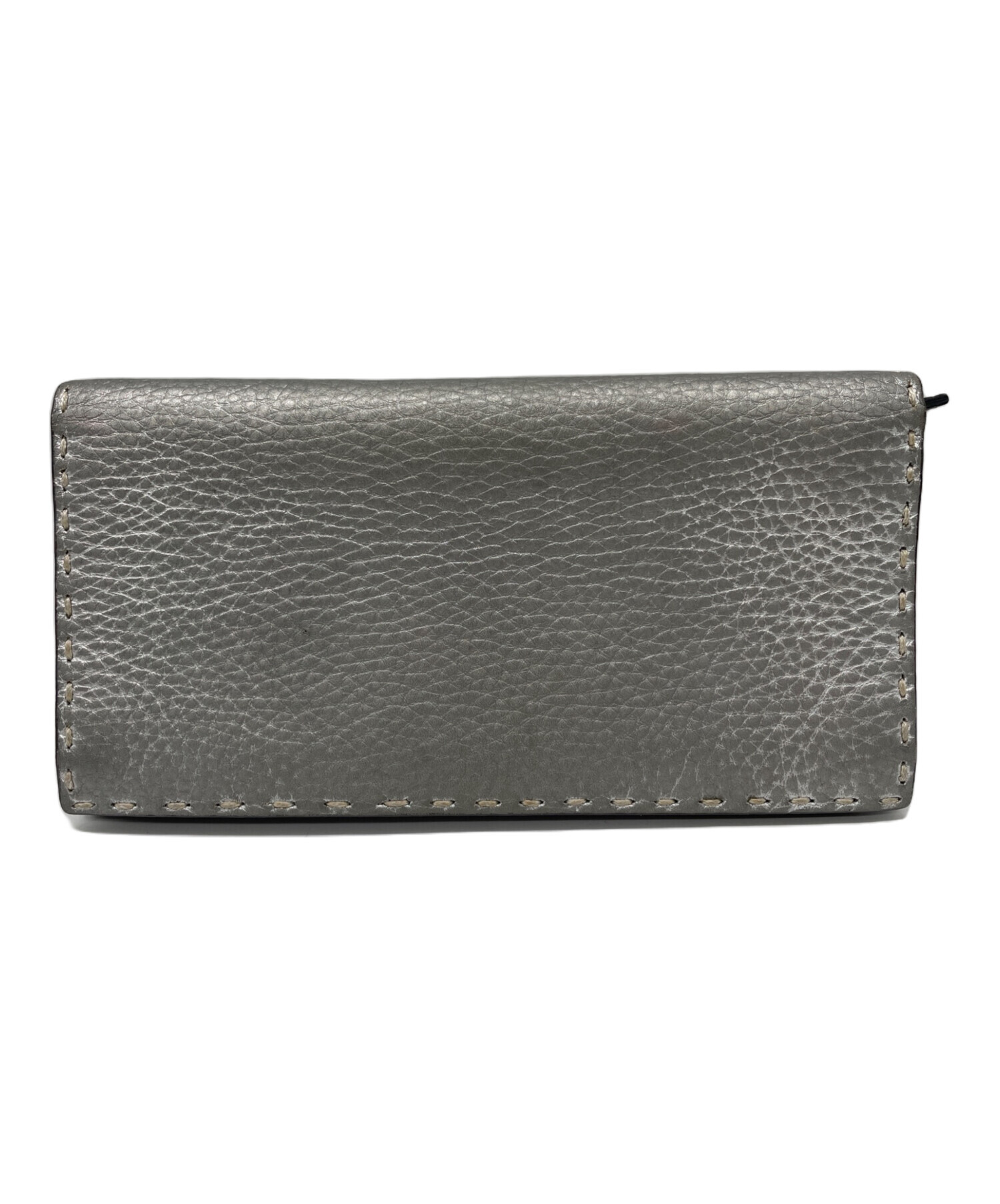 中古・古着通販】FENDI (フェンディ) 2つ折り長財布 シルバー