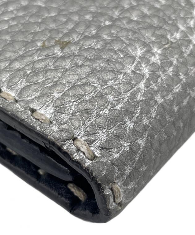 中古・古着通販】FENDI (フェンディ) 2つ折り長財布 シルバー