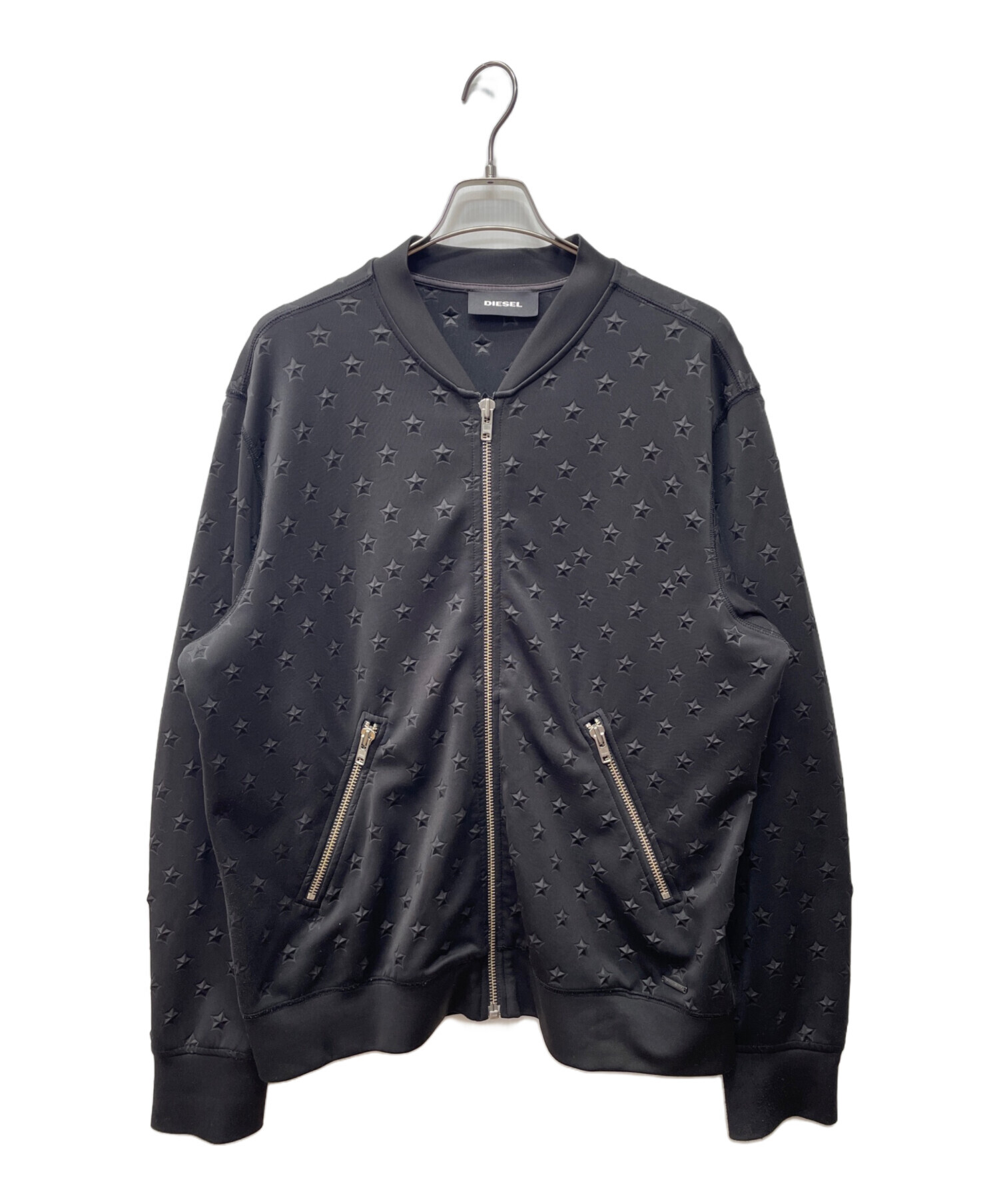 中古・古着通販】DIESEL (ディーゼル) MA-1ジャケット ブラック サイズ