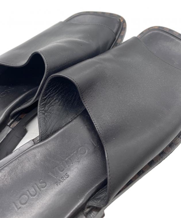 中古・古着通販】LOUIS VUITTON (ルイ ヴィトン) レザースライド