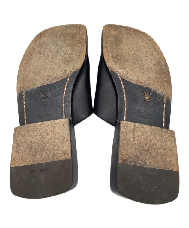 中古・古着通販】LOUIS VUITTON (ルイ ヴィトン) レザースライド