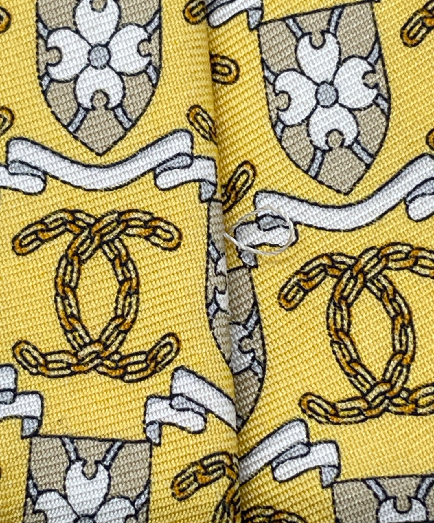 中古・古着通販】CHANEL (シャネル) ココマーク ネクタイ イエロー