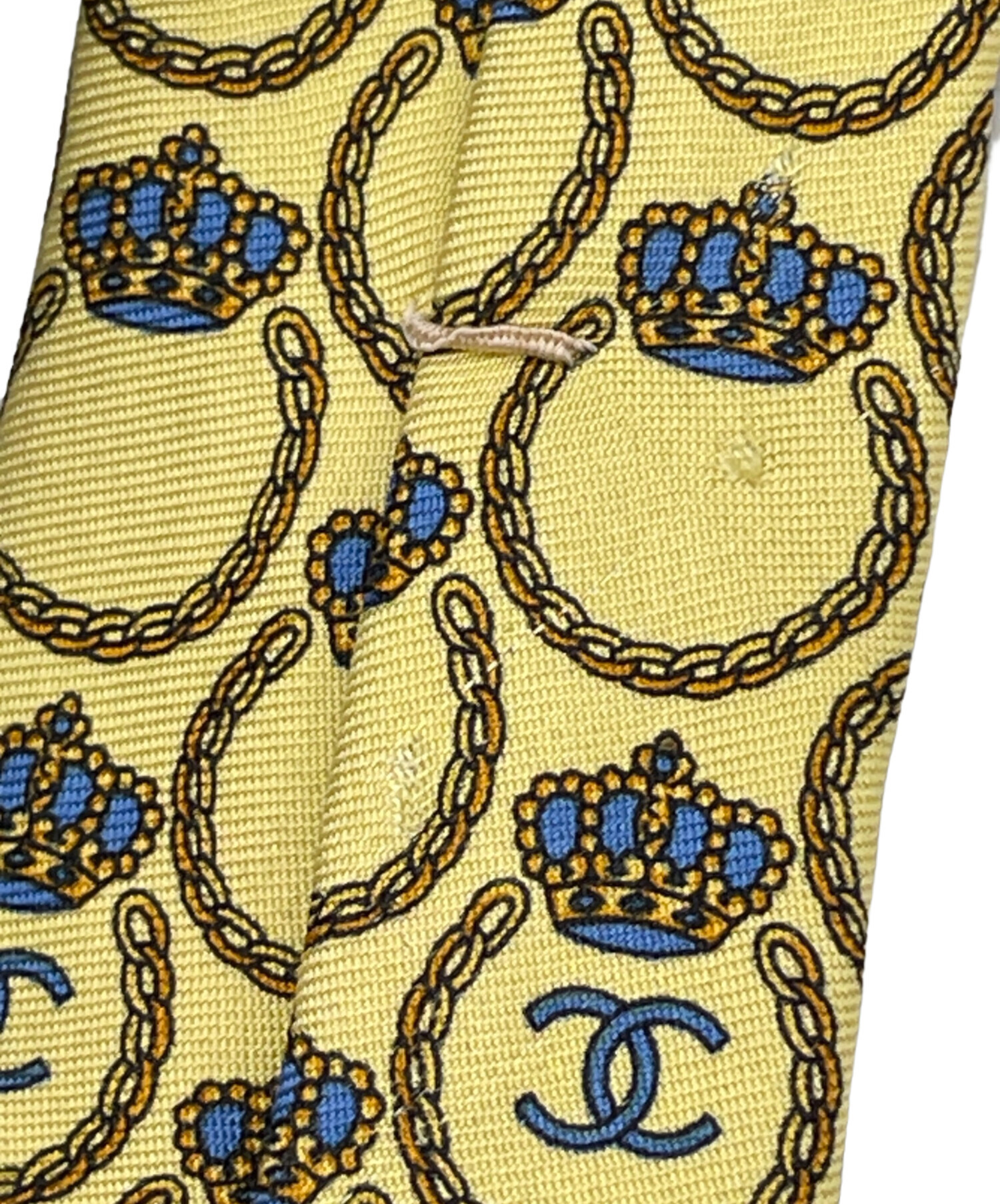 中古・古着通販】CHANEL (シャネル) ネクタイ ココマーク イエロー
