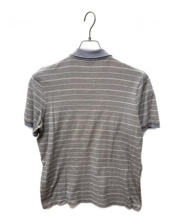 GUCCI グッチ　ポロシャツ グレー Lサイズ 中古・古着通販】GUCCI (グッチ) 半袖ポロシャツ グレー サイズ:L