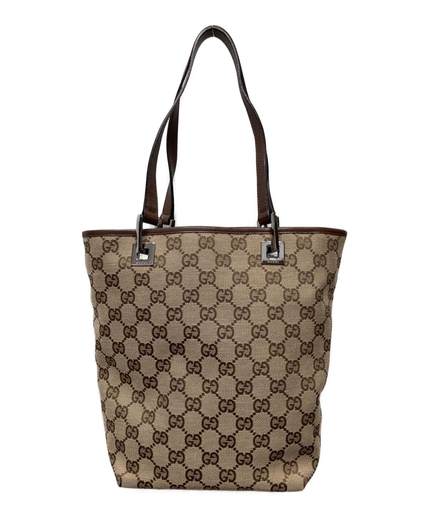中古・古着通販】GUCCI (グッチ) GGキャンバス トートバック ベージュ 