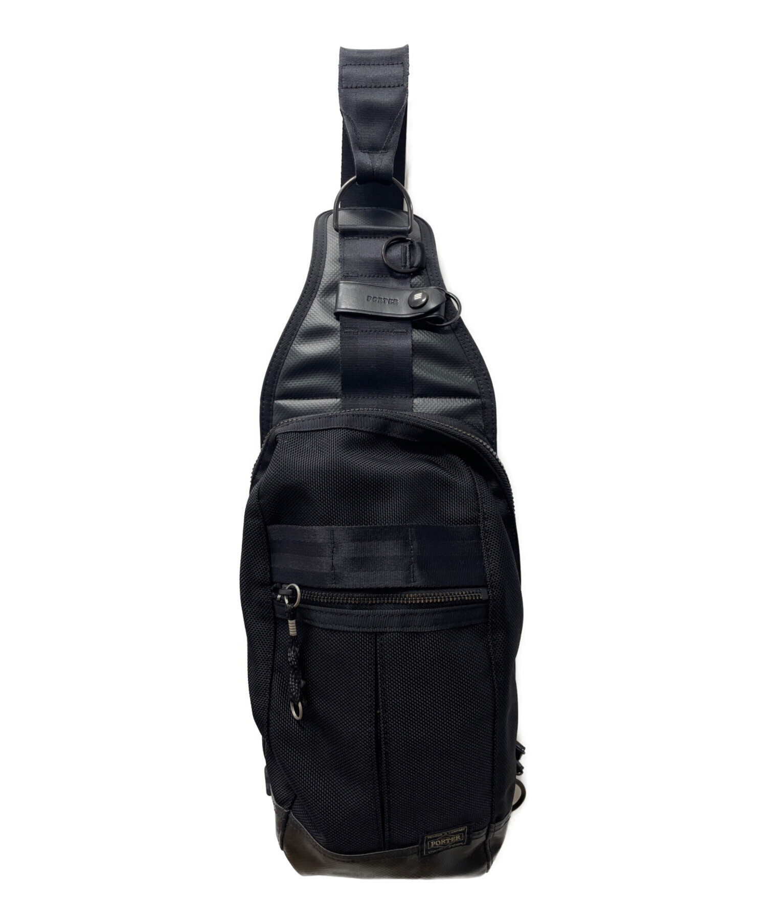 PORTER ボディバッグ ブラック デニム　中古美品 中古・古着通販】PORTER (ポーター) ボディバッグ ブラック｜ブランド