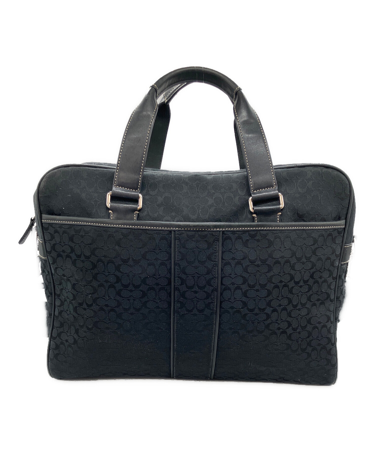 美品◆coach◆2wayバッグ 中古・古着通販】COACH (コーチ) 2WAYバッグ シグネチャー ブラック