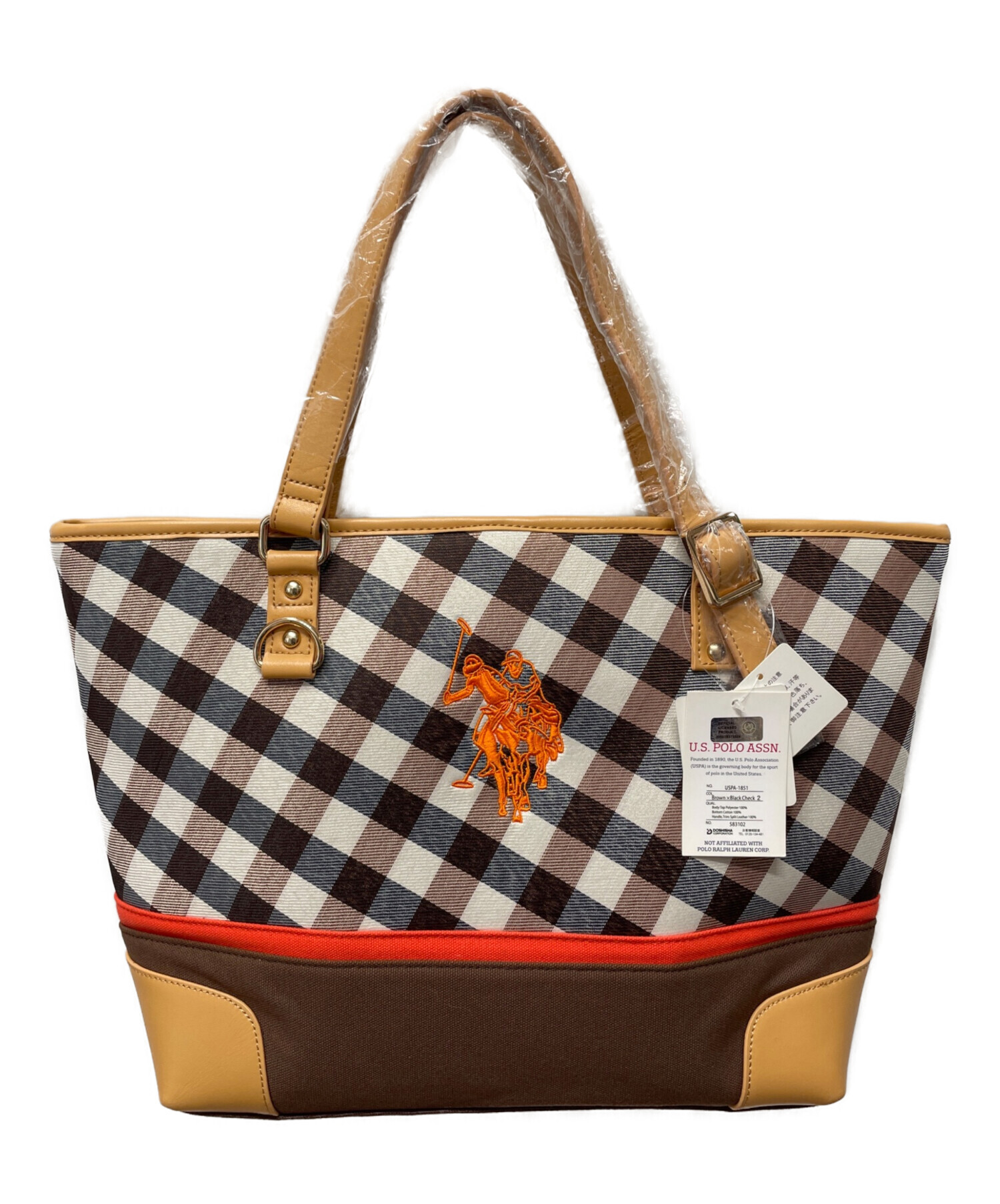 中古・古着通販】U.S POLO ASSN (ユーエスポロアッスン) トートバッグ 