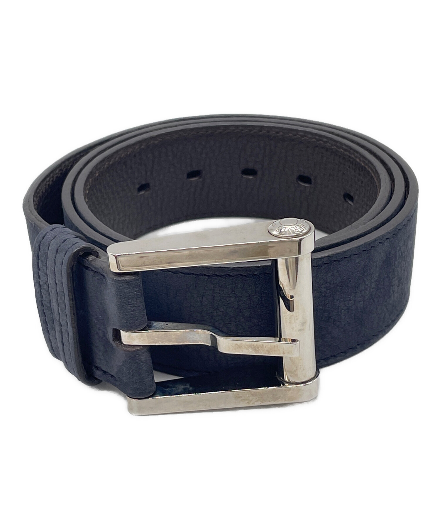 中古・古着通販】HERMES (エルメス) ベルト ネイビー サイズ:80cm