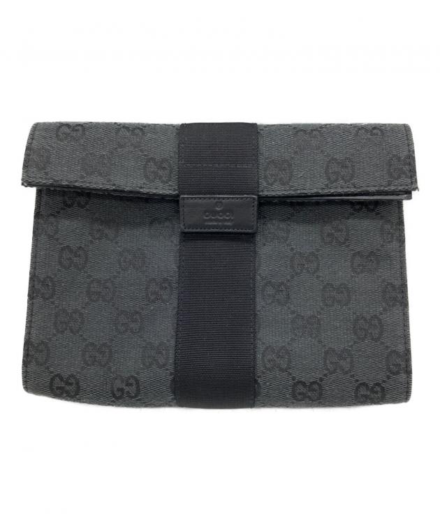 中古・古着通販】GUCCI (グッチ) GG ポーチ ブラック｜ブランド・古着