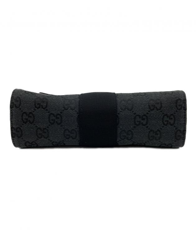 GUCCI ブラック ポーチ 中古・古着通販】GUCCI (グッチ) GG ポーチ ブラック｜ブランド・古着