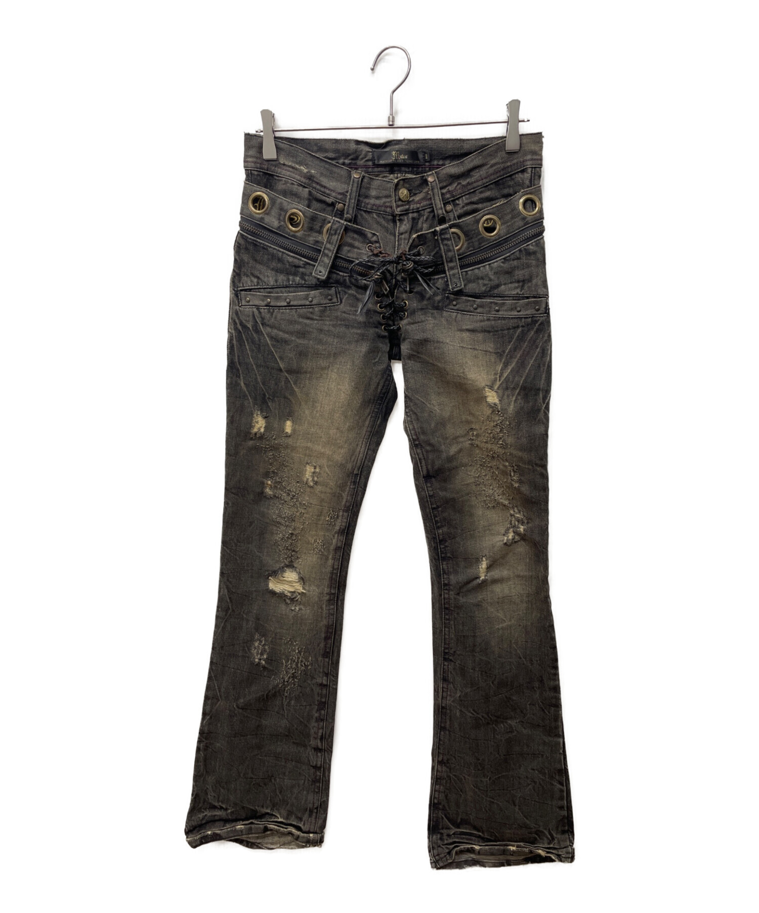MIDAS ミダス ダメージ加工 ジーンズ デニム パンツ L 46 中古・古着通販】Midas (ミダス) デニムパンツ グレー サイズ:1