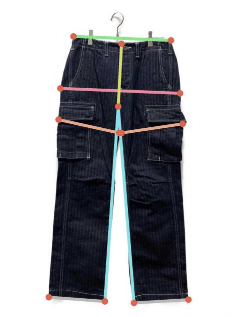 中古・古着通販】MOMOTARO JEANS (桃太郎ジーンズ) カーゴデニムパンツ