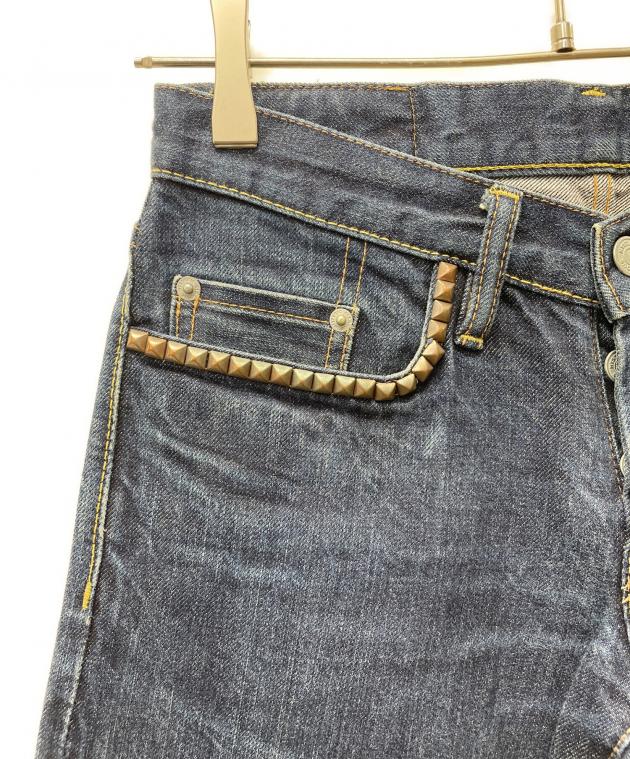 ヒステリックグラマースタッズ付きデニムバイカラー 中古・古着通販】Hysteric Glamour (ヒステリックグラマー) デニム